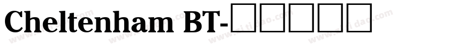 Cheltenham BT字体转换